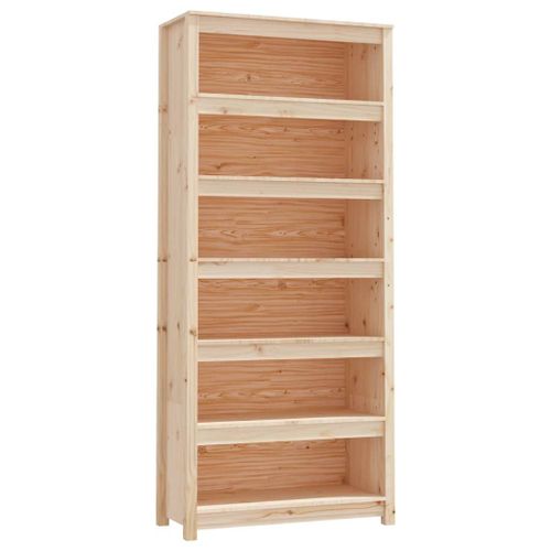 Vidaxl Bibliothèque 80x35x183 Cm Bois De Pin Massif