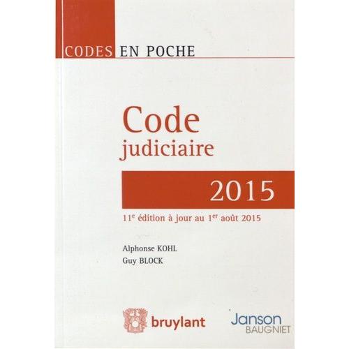 Code Judiciaire 2015