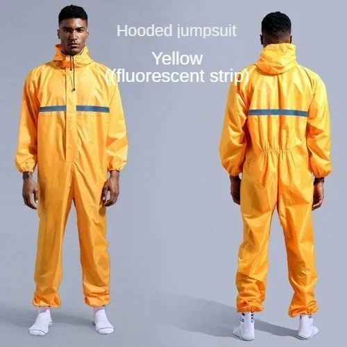 Imperméable Conjoint Pour Hommes,Chapeau De Combinaison,Sécurité Au Travail À Degré D'huile,Veste De Motard,Imperméable,Imperméable,Imbibé