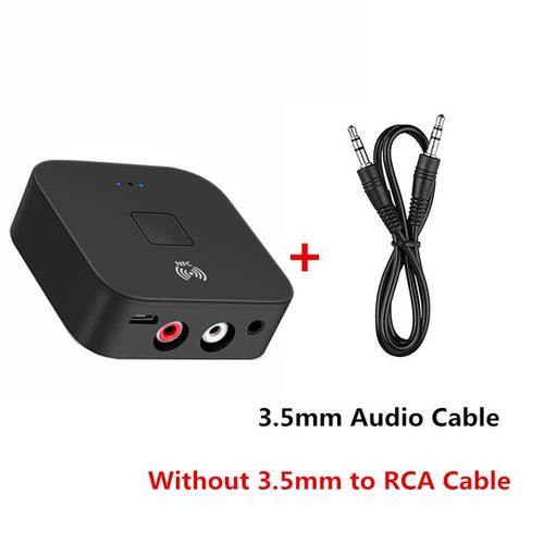 Adaptateur sans fil Bluetooth 5.0 3.5mm Jack AUX RCA Dongle micro NFC pour voiture transmetteur Audio amplificateur haut-parleur Auto
