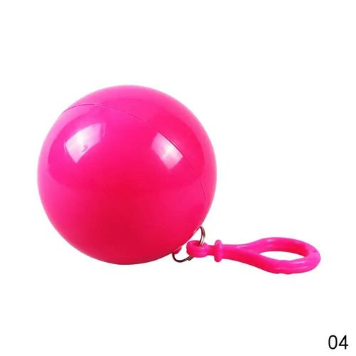 Imperméable Imperméable Portable Pour Enfants,Manteau Unique,Extérieur,Voyage,Boule En Plastique,Veste De Pluie,Fille,Garçon,Stockage,Pendentif Boule