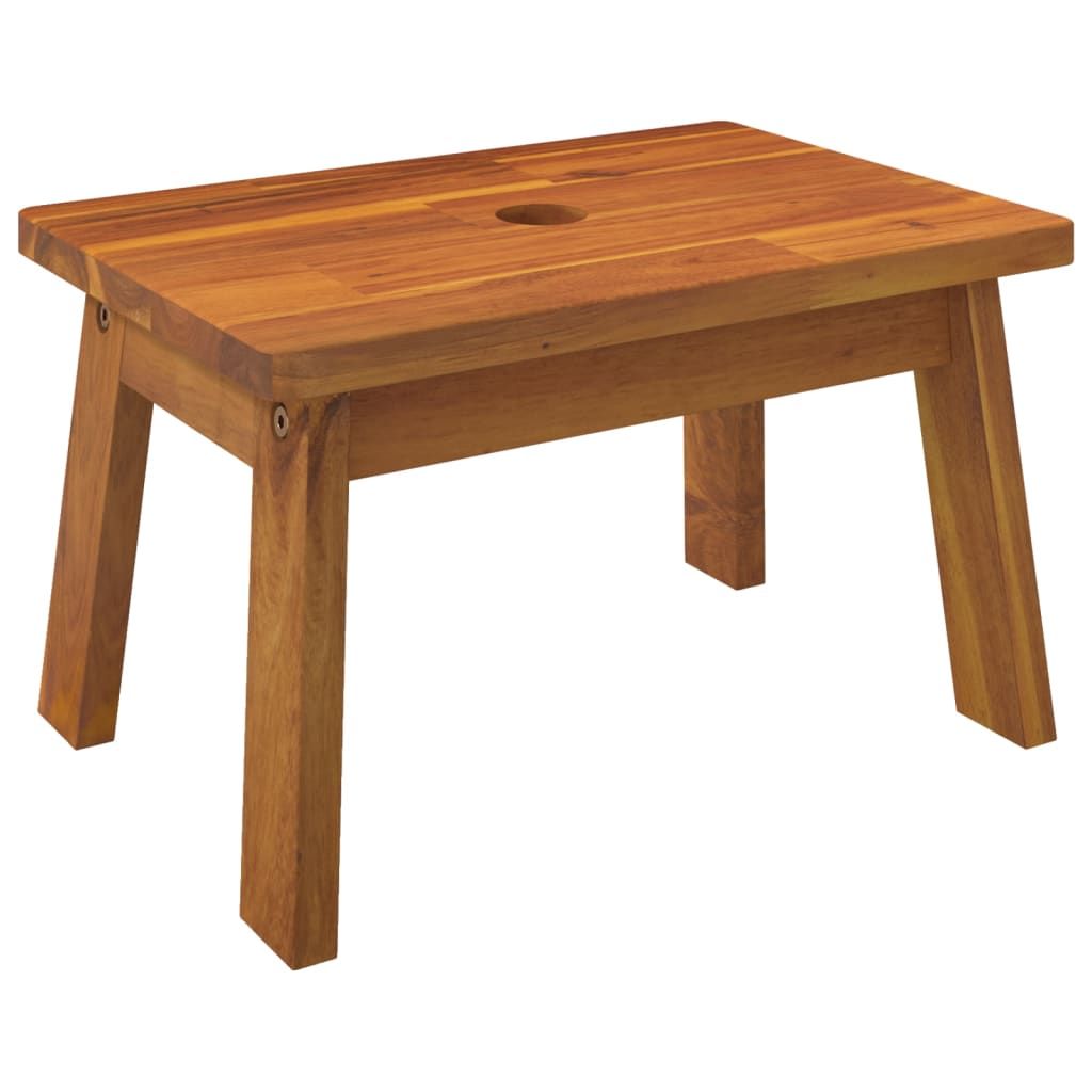 Vidaxl Tabouret-Escabeau 38x26x22 Cm Bois D'acacia Solide