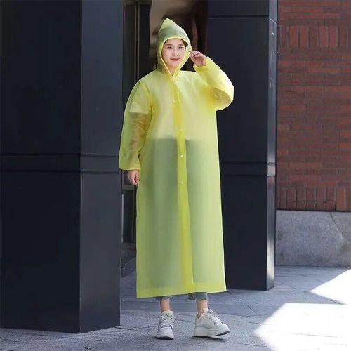 Longue Pleine Longueur Rainstorm Preuve Adulte Mâle Et Femelle Extérieure Épaissie Transparent Portable Poncho