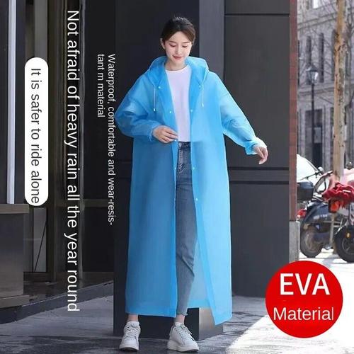 Longue Pleine Longueur Rainstorm Preuve Adulte Mâle Et Femelle Extérieure Épaissie Transparent Portable Poncho