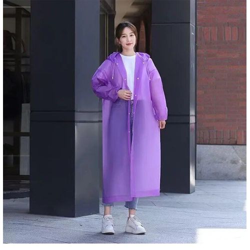 Longue Pleine Longueur Rainstorm Preuve Adulte Mâle Et Femelle Extérieure Épaissie Transparent Portable Poncho