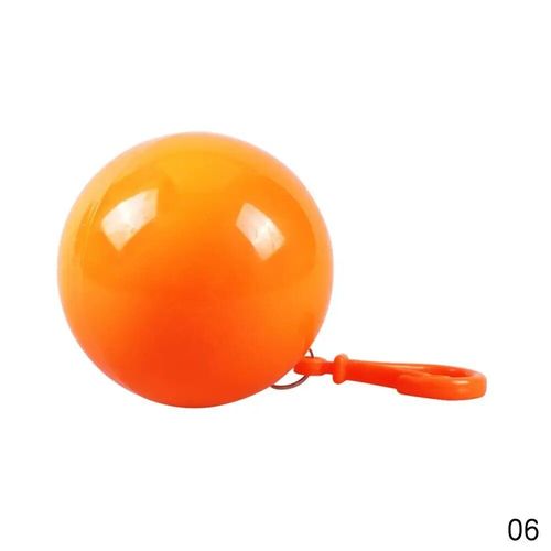 Imperméable Imperméable Portable Pour Enfants,Manteau Unique,Extérieur,Voyage,Boule En Plastique,Veste De Pluie,Fille,Garçon,Stockage,Pendentif Boule