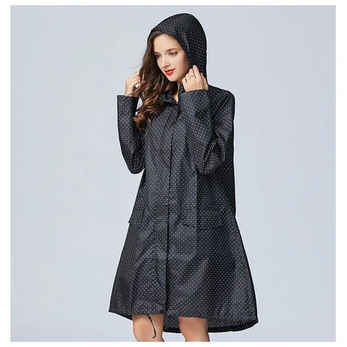 Imperméable Long Portable Pour Femme,Manteau De Pluie Respirant,Veste Pour Femme