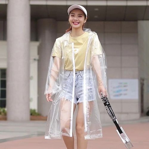Manteau De Pluie Multifonction Transparent Pour Femme,Poncho Avec Capuche,Vêtements De Voyage,Imperméable,Vélo,Oliggirls,Adulte