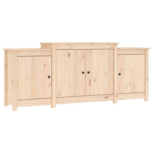 Vidaxl Buffet 164x37x68 Cm Bois Massif De Pin