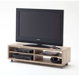 Meuble Tv 4 Niches 120x39x35 Cm Naturel - Youlia