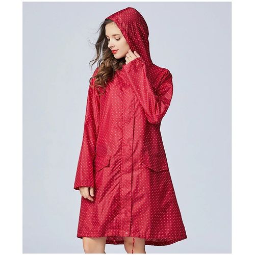 Imperméable Long Portable Pour Femme,Manteau De Pluie Respirant,Veste Pour Femme
