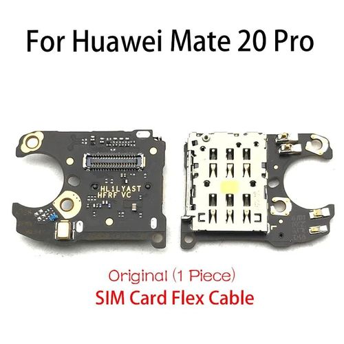 Carte de prise de support EpiCard d'origine pour Huawei Mate 20 Pro,carte technique de microphone,antenne de signal allergique,câble flexible de micro - Type SIM Card Slot Mic