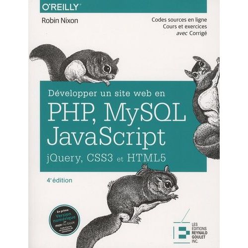 Développer Un Site Web En Php, Mysql, Javascript, Jquery, Css3 Et Html5