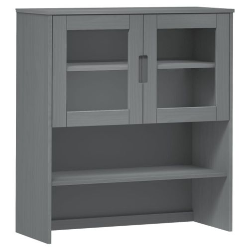 Vidaxl Dessus De Buffet Gris 90x35x100 Cm Bois Massif De Pin