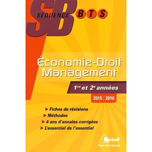 Economie-Droit Et Management Bts Tertiaires 1re Et 2e Années