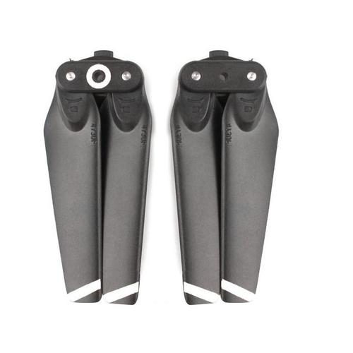 Hélices De Remplacement 4730f Lames Pliantes Accessoires À Rayures Blanches/Dorées Pour Pièces De Rechange De Drone Dji Spark 1 Paire-Générique