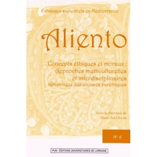Concepts Éthiques Et Moraux : Approches Multiculturelles Et Interdisciplinaires - Sémantique Des Énoncés Parémiques