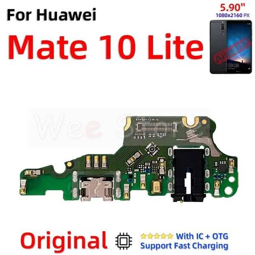 AiinAnt-Chargeur S6,connecteur,carte de charge rapide,câble flexible pour Huawei Mate 9 10 20 Lite Pro,pièces de téléphone - Type Mate 10 Lite-Ori