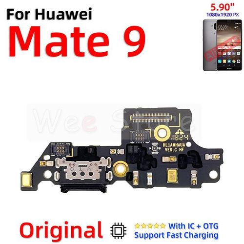 AiinAnt-Chargeur S6,connecteur,carte de charge rapide,câble flexible pour Huawei Mate 9 10 20 Lite Pro,pièces de téléphone - Type Mate 9-Ori