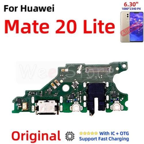 AiinAnt-Chargeur S6,connecteur,carte de charge rapide,câble flexible pour Huawei Mate 9 10 20 Lite Pro,pièces de téléphone - Type Mate 20 Lite-Ori