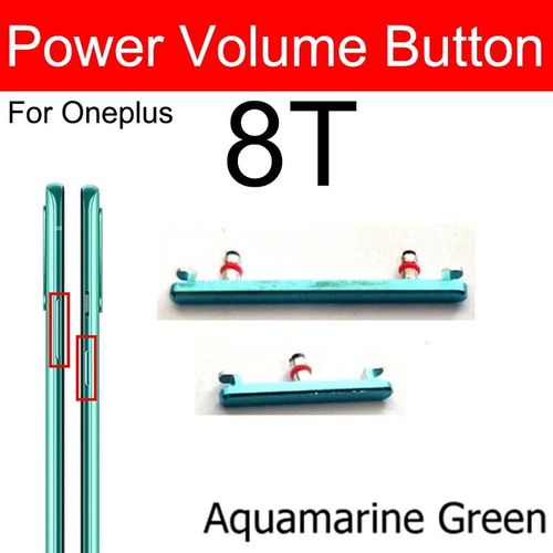 Boutons D'alimentation De Volume Pour Oneplus,Pour Oneplus 8,8 Pro,8t,Bouton De Mise Sous/Hors Tension De Volume Audio,Boutons Latéraux De Remplacement - Type 8t-Green