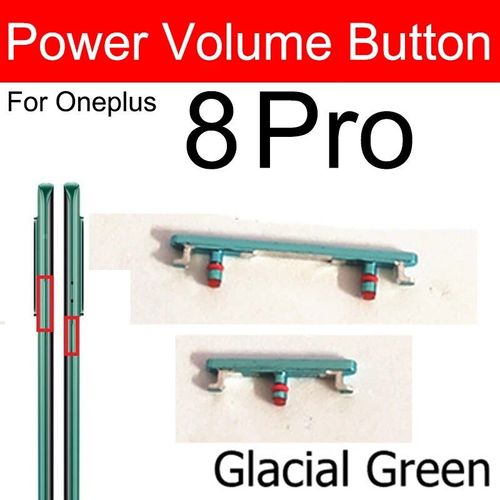 Boutons D'alimentation De Volume Pour Oneplus,Pour Oneplus 8,8 Pro,8t,Bouton De Mise Sous/Hors Tension De Volume Audio,Boutons Latéraux De Remplacement - Type 8pro-Green