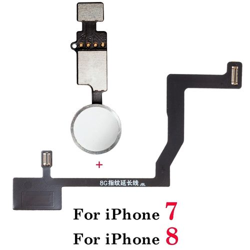 Bouton De Retour D'empreintes Digitales Pour Iphone 7 8 Plus,1 Pièce,Connexion De La Carte Mère,Câble Flexible - Type 7 8 White