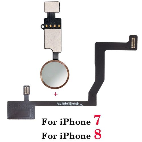 Bouton De Retour D'empreintes Digitales Pour Iphone 7 8 Plus,1 Pièce,Connexion De La Carte Mère,Câble Flexible - Type 7 8 Rose
