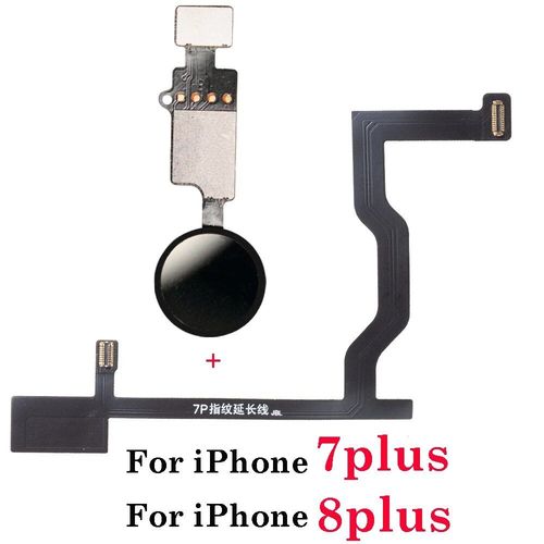 Bouton De Retour D'empreintes Digitales Pour Iphone 7 8 Plus,1 Pièce,Connexion De La Carte Mère,Câble Flexible - Type 7plus 8plus Black