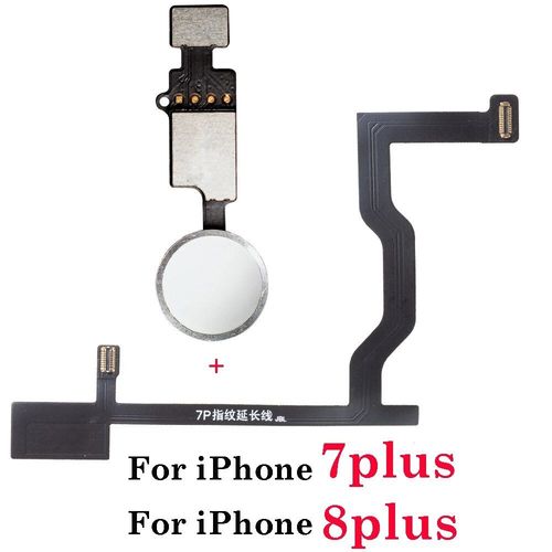 Bouton De Retour D'empreintes Digitales Pour Iphone 7 8 Plus,1 Pièce,Connexion De La Carte Mère,Câble Flexible - Type 7plus 8plus White