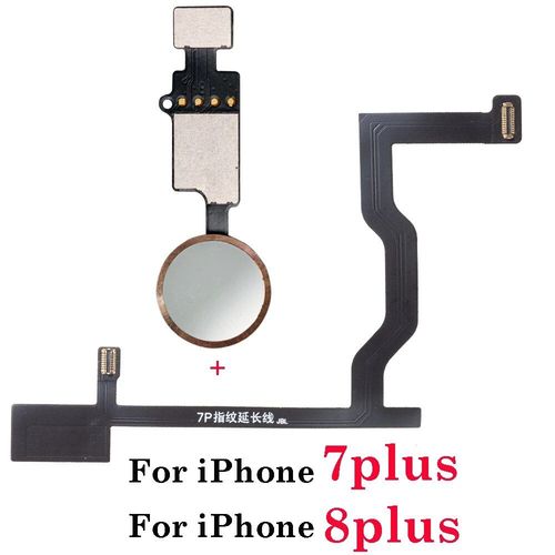 Bouton De Retour D'empreintes Digitales Pour Iphone 7 8 Plus,1 Pièce,Connexion De La Carte Mère,Câble Flexible - Type 7plus 8plus Rose