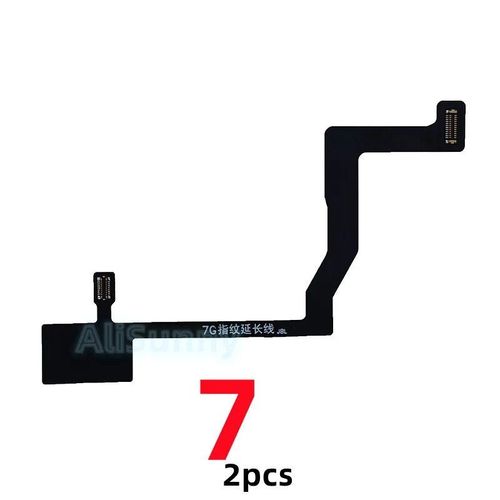 Bouton de retour d'empreintes digitales pour iPhone 6,7,6S,8 Plus,2 pièces,accueil,pas d'identification tactile,connecteur de connexion de carte mère,câble flexible,universel - Type 2x for 7