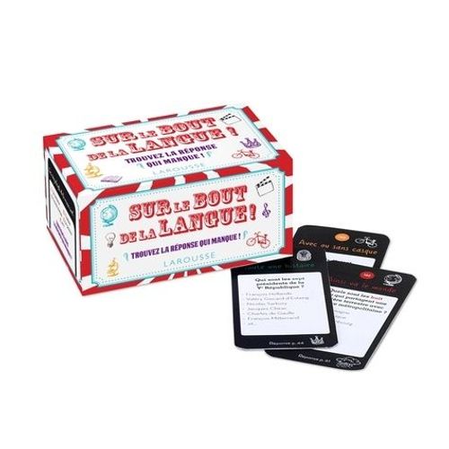 Sur Le Bout De La Langue ! - Trouvez La Réponse Qui Manque ! 100 Cartes Et Un Livret