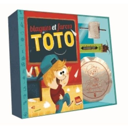 Blagues Et Farces De Toto - Avec Un Coussin Péteur, 1 Faux Pansement Percé D'un Faux Clou, 1 Faux Paquet De Chewing-Gum Avec Un Cafard À L'intérieur