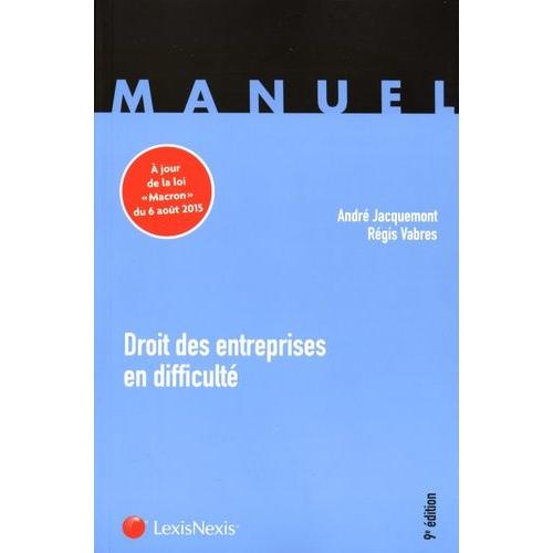 Droit Des Entreprises En Difficulté