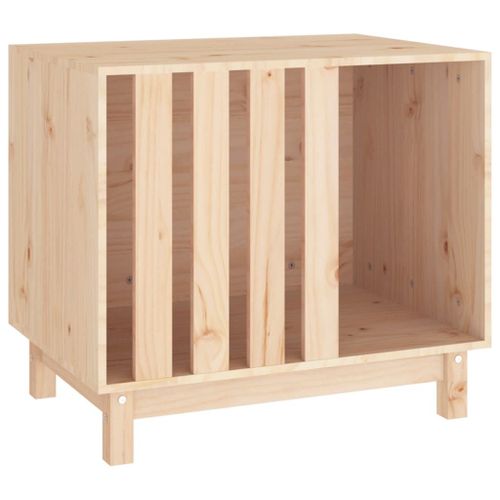 Vidaxl Niche Pour Chien 70x50x62 Cm Bois De Pin Massif