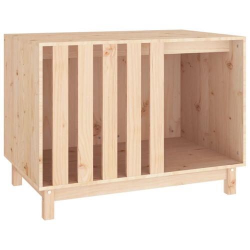 Vidaxl Niche Pour Chien 90x60x67 Cm Bois De Pin Massif