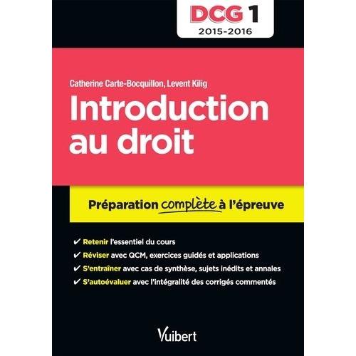 Introduction Au Droit Dcg 1 - Préparation Complète À L'épreuve