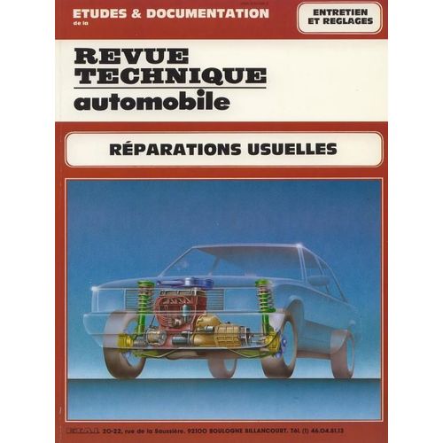 Revue Technique Automobile Hors-Série  N° 272688024 : Réparations Usuelles