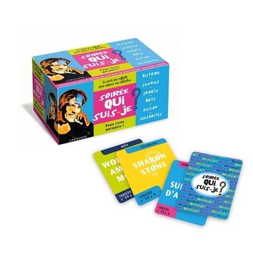 Soirée Qui Suis-Je ? - Le Petit Jeu Rigolo Pour Égayer Vos Soirées, 450 Cartes-Personnages, 1 Livret + Des Élastiques