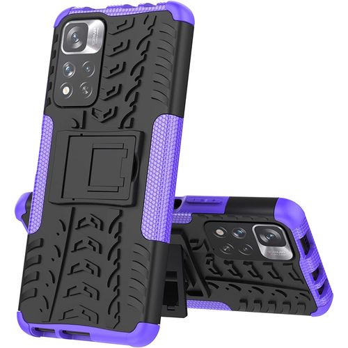 Coque Pour Redmi Note 11 Pro/Note 11 Pro 5g, Militaire Shock-Absorption Et Anti-Rayures Amovible 2 En 1 Coque De Xiaomi Redmi Note 11 Pro/Note 11 Pro 5g. Hyun Purple