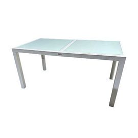 Table De Jardin Extensible Aluminium 160-240cm Coloris Blanc