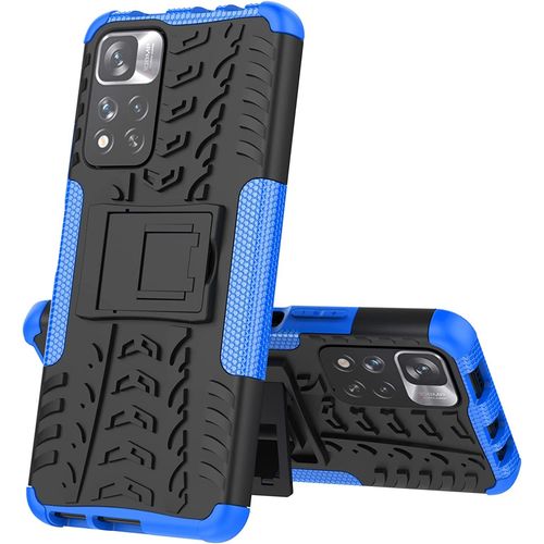 Coque Pour Redmi Note 11 Pro/Note 11 Pro 5g, Militaire Shock-Absorption Et Anti-Rayures Amovible 2 En 1 Coque De Xiaomi Redmi Note 11 Pro/Note 11 Pro 5g. Hyun Blue