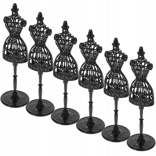 Cintre de forme de robe miniature pour accessoires de poupées 6 pcs