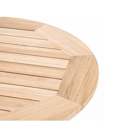 Table De Jardin Ronde En Bois Teck Ø 105 Cm Cocos - Jardiline