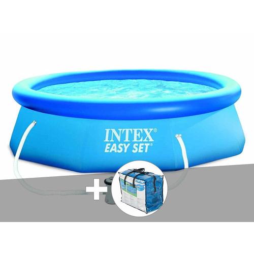 Kit piscine autoportée Intex Easy Set 3,05 x 0,76 m + Epurateur + Bâche à bulles
