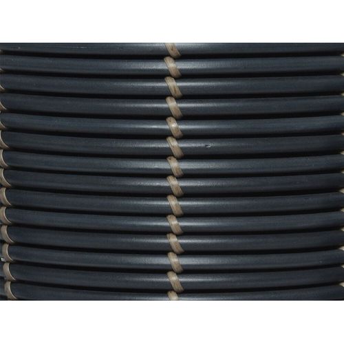 Lot De 2 Cache-Pots En Polyrotin Anthracite Rond Sur Pieds - Jardideco