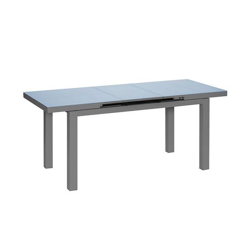 Table À Manger D'extérieur Extensible En Aluminium Gris Ibiza Anthracite Avec 12 Fauteuils - Jardiline