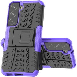 Coque Pour Samsung S22 5g Militaire Shock-Absorption Et Anti-Rayures Amovible 2 En 1 Coque De Samsung Galaxy S22 5g. Hyun Purple