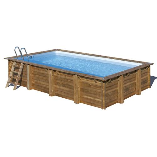 Piscine bois Evora 6,20 x 4,20 x 1,33 m - Gré